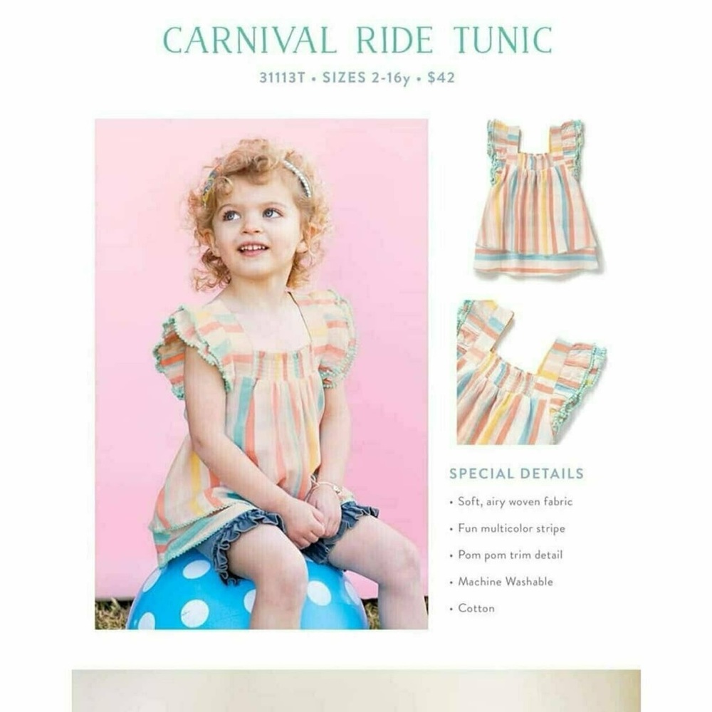 NWT Matilda Jane CARNIVAL RIDE TUNIC Sz 2